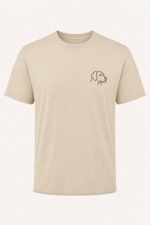 Camiseta Pima Bordada Por Linhas — Aveia